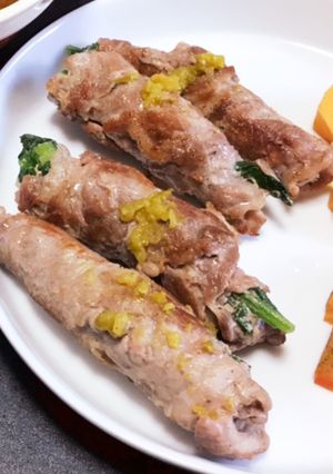 肉巻きカブの葉 柚子胡椒味-レシピのメイン写真