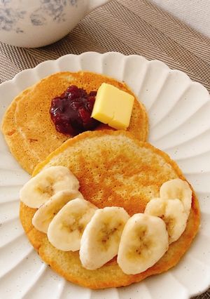 じゃがいもときな粉生地のパンケーキ-レシピのメイン写真