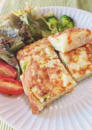 いもキッシュ　野菜たっぷり　卵2個-レシピのメイン写真