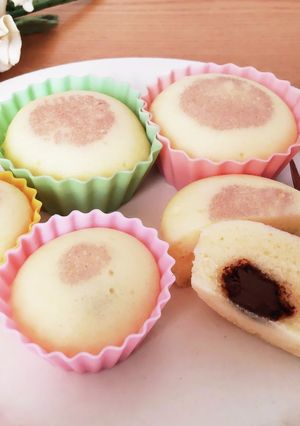 ツヤツヤふかふか☆米粉のチョコ蒸しパン-レシピのメイン写真