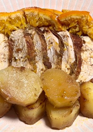 今夜の夕飯🧡鶏胸肉のカレーオレンジソテー-レシピのメイン写真
