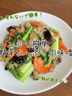 レンジで簡単野菜たっぷり肉味噌-レシピのメイン写真