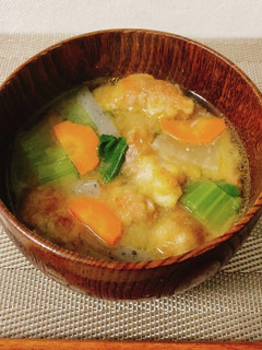 パイコー風!豚と野菜のほっこり味噌汁♪-レシピのメイン写真
