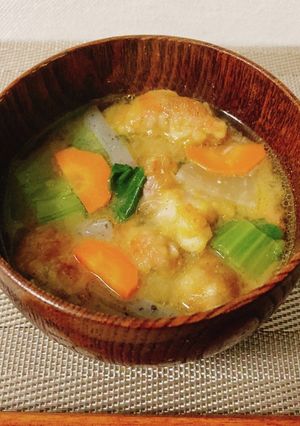 パイコー風！豚と野菜のほっこり味噌汁♪-レシピのメイン写真