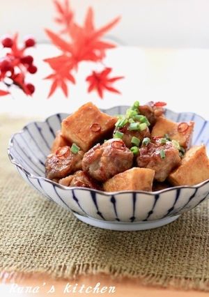 米粉でカリッ♬豚こまと厚揚げの甘酢炒め-レシピのメイン写真