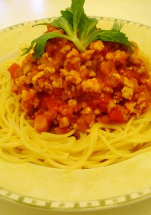姫んちの！ミートソースパスタ。-レシピのメイン写真