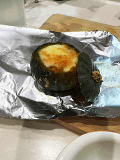 ミニかぼちゃカップでチーズ焼き-レシピのメイン写真