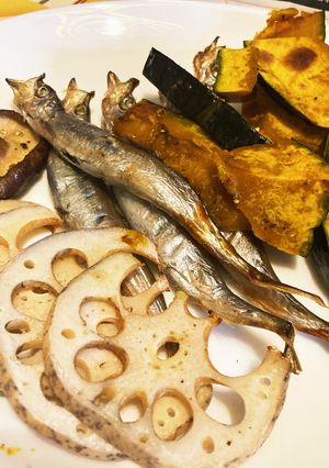 ししゃもと野菜のグリル-レシピのメイン写真