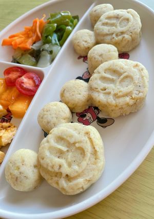 離乳食中期から♪米粉のさつまいも蒸しパン-レシピのメイン写真