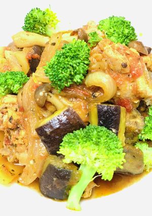 ホロっと！手羽元のたっぷり野菜のトマト煮-レシピのメイン写真