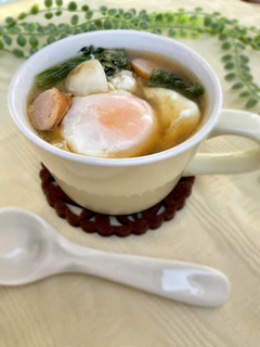 落とし卵でほっこり味噌汁-レシピのメイン写真