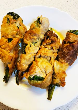 兄貴の春菊の肉巻き-レシピのメイン写真