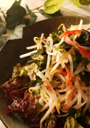 5分で出来る！もやしとワカメの酢の物-レシピのメイン写真