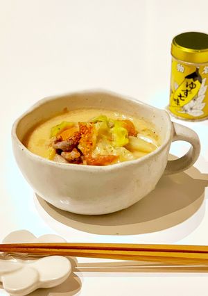 豚肉とトマトのほっこり豆乳お味噌汁-レシピのメイン写真
