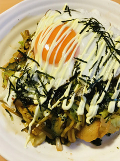 ゴーヤー&キャベツの目玉焼きそば-レシピのメイン写真