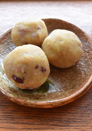小豆味噌入りはったい粉団子-レシピのメイン写真