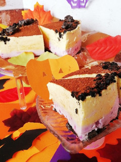 【ハロウィン】ヨーグルトムースケーキ-レシピのメイン写真