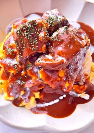 洋食屋さん風トロふわデミグラオムライス-レシピのメイン写真