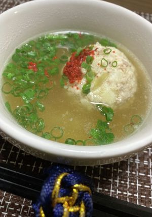 あったかフワフワ肉団子スープ♪-レシピのメイン写真