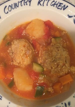 ご飯入りミートボールのトマト煮込み-レシピのメイン写真