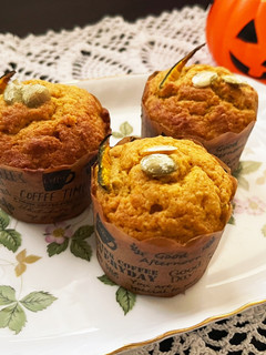 ハロウィン✨米粉deかぼちゃマフィン-レシピのメイン写真