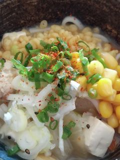 味噌汁つけうどん-レシピのメイン写真