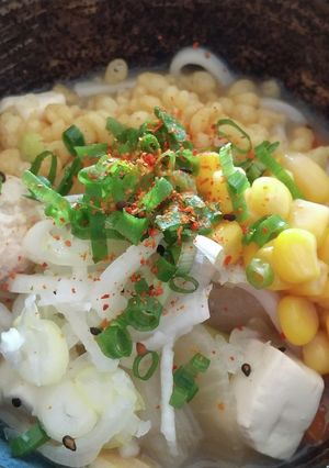 味噌汁つけうどん-レシピのメイン写真