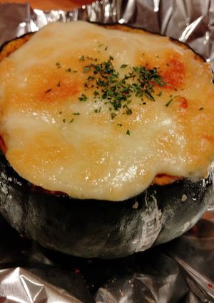 ハロウィンにまるごと南瓜グラタン-レシピのメイン写真
