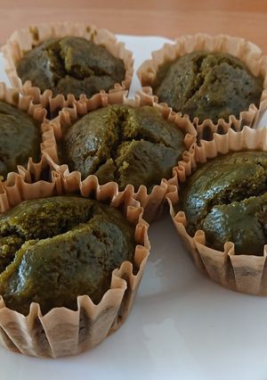 米粉の抹茶蒸しパン-レシピのメイン写真