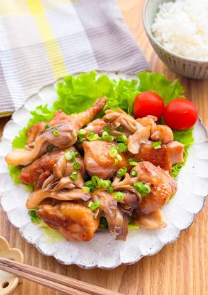鶏肉と舞茸のレモンソテー-レシピのメイン写真