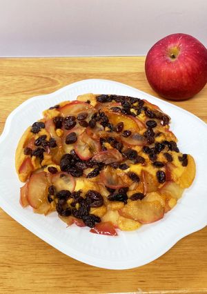 フライパンでりんごとレーズンの簡単おやつ-レシピのメイン写真