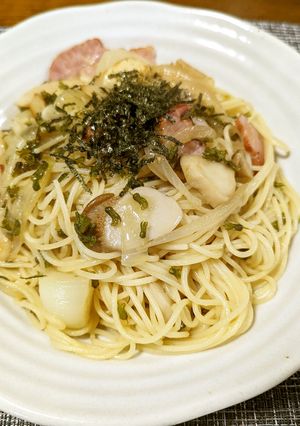 プチプチ食感が美味しい♡紫蘇の実パスタ-レシピのメイン写真