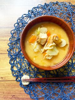石狩風⁉︎ほっこりポカポカ酒粕みそ汁-レシピのメイン写真