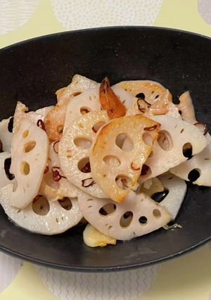 レンコンのペペロンチーノ-レシピのメイン写真