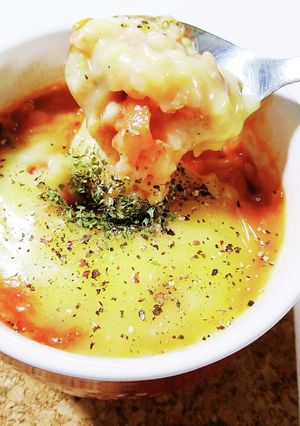 レンジで簡単トマトチーズリゾット☆乳なし-レシピのメイン写真