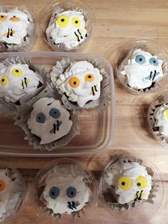 ハロウィンパーティー☆立体☆ドクロケーキ by テトテトテトテト