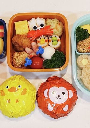 小学生(3年)双子のお弁当2-レシピのメイン写真