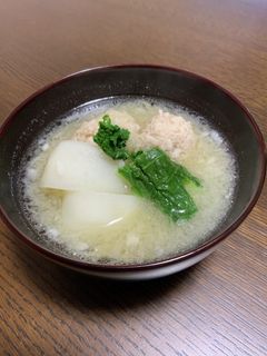 かぶ×かぶのほっこり味噌汁-レシピのメイン写真