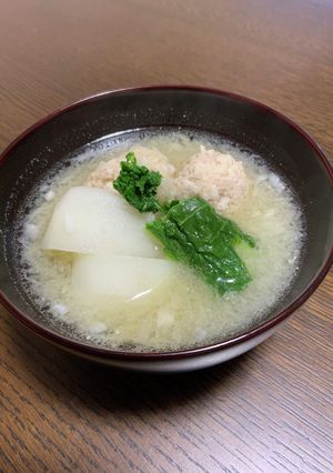 かぶ×かぶのほっこり味噌汁-レシピのメイン写真