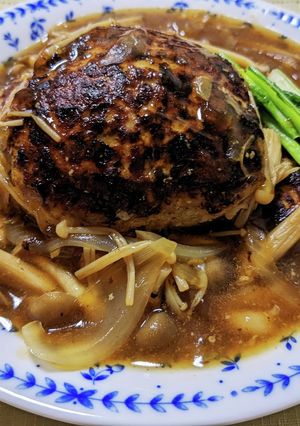 和風きのこあんかけハンバーグ-レシピのメイン写真