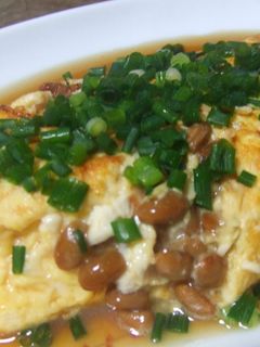 和風オムレツ★納豆のふんわり豆腐卵包み-レシピのメイン写真