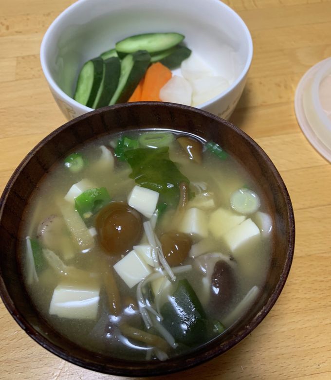 キノコの味噌汁-レシピのメイン写真