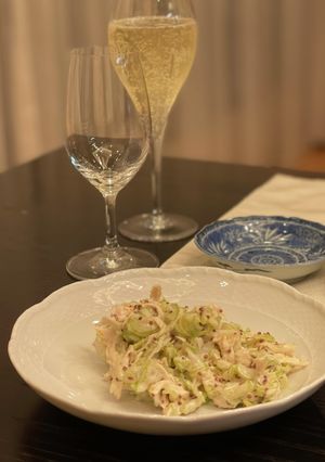 簡単#ささみとセロリの粒マスタードサラダ-レシピのメイン写真