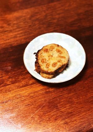 れんこん挟み揚げ 生姜入り-レシピのメイン写真