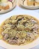レンジで鶏もも肉とキャベツのすだち蒸し