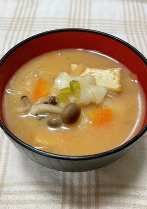 あったか♪米粉すいとん汁-レシピのメイン写真