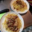 船務長のきのこパスタ