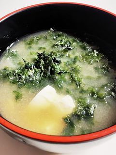 青さと豆腐のお味噌汁☆だしパックで風味◎-レシピのメイン写真