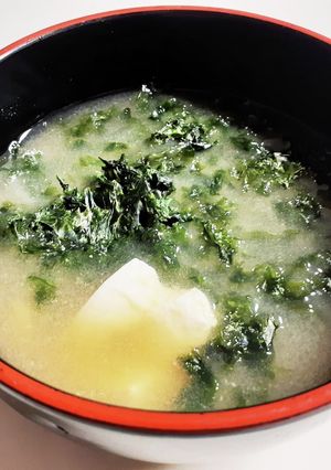 青さと豆腐のお味噌汁☆だしパックで風味◎-レシピのメイン写真