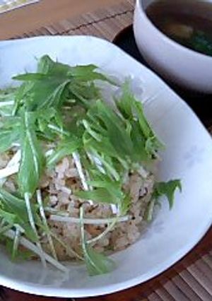 えびと水菜の中華おこわあんかけ☆-レシピのメイン写真